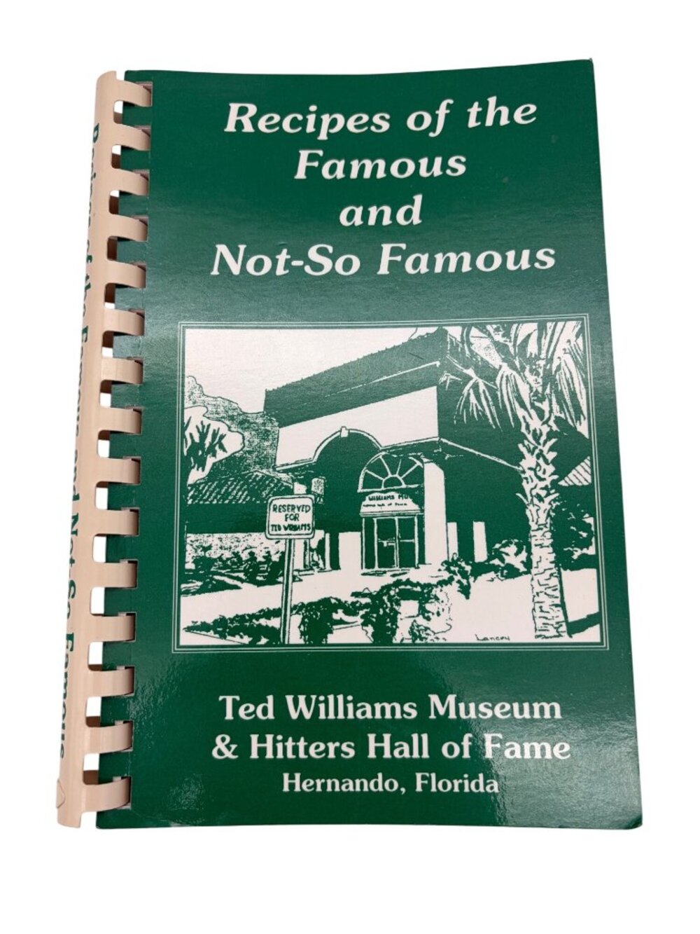1995 Ted Williams Museum Hitters Hall Of Fame Celebrity Baseball Cookbook Spiral